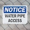 Signmission Water Pipe Access OSHA Notice Sign, Plastic, 14in W x 10in L, 2PK OS-2PACK-NS-P-1014-L-18980 - alternate 6